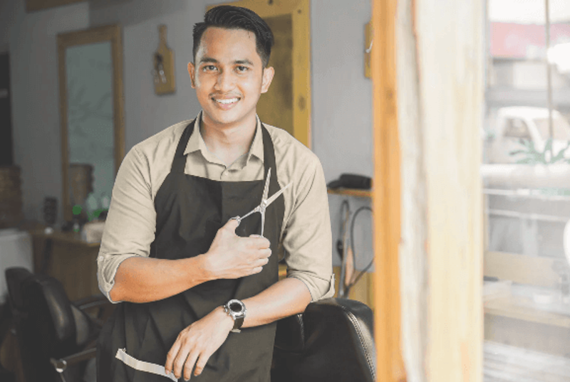 How do barber apps help in booking and managing appointments?