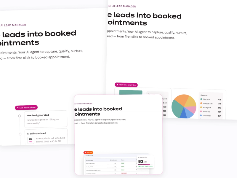 AI Lead Manager interface