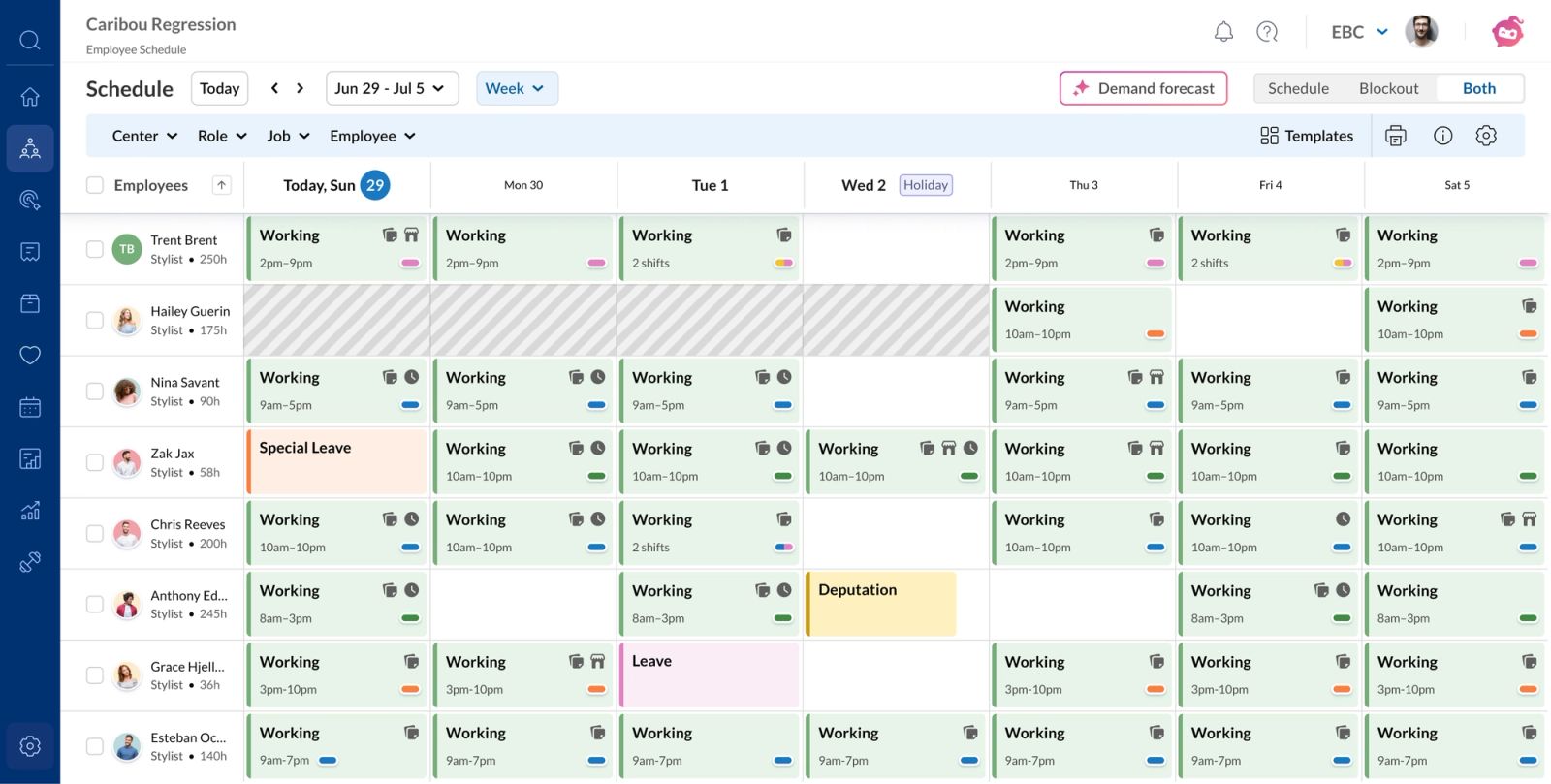 AI Employee Scheduler β Zenoti