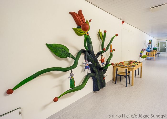 Livsträdet Windla. Placering Barnhjärtmottagningen Umeå Universitetssjukhus.