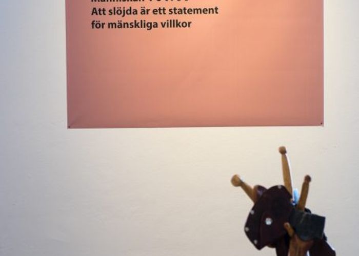 Arbetsrummets Let´s work together Väggtext