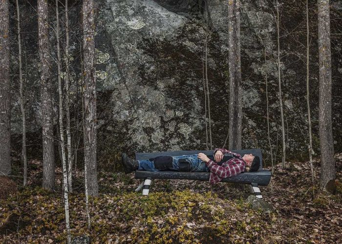 Kitty Hawk - Bänk Umeå Airport