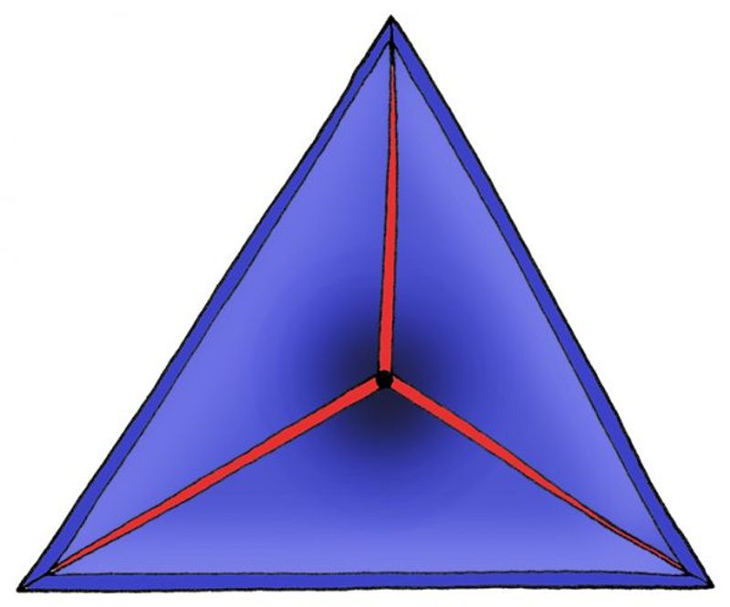 Tresidigt uddsnitt som grafisk illustration hur mönstret ska skäras.