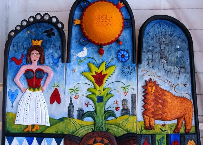 Offentlig Utsmyckning Ninja-Lina och Ziggy Förskolan Solen i Sävar