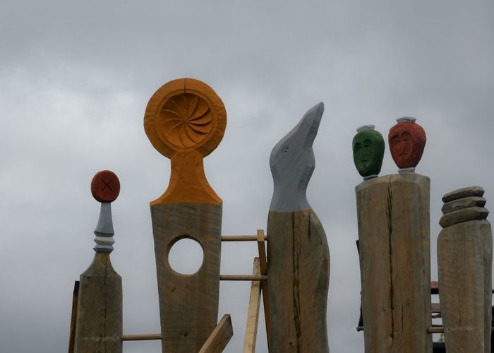 Lekplats Slöjdarnas Hus. Klätterplanket