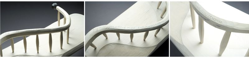 Fästmansoffa  placerad på Nordiska Museet. Foto Jostein Skeidsvoll