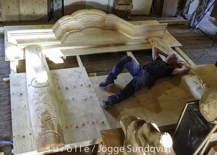 Skön känsla att klättra upp på stegen och se hur delarna blev en helhet.