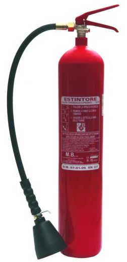 Estintore a CO2 da kg. 5 - 113B m.b.