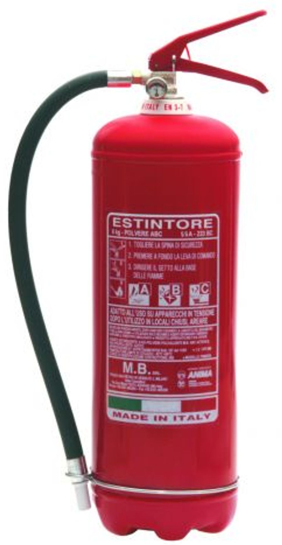 Estintore a polvere da kg. 6 55A-233B-C M.B.
