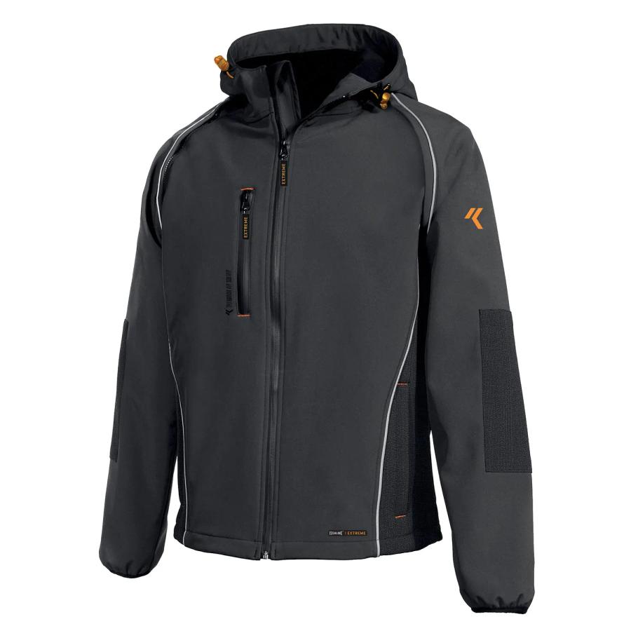 Giacca da lavoro softshell 8884 CLEVER issaline - colore grigio