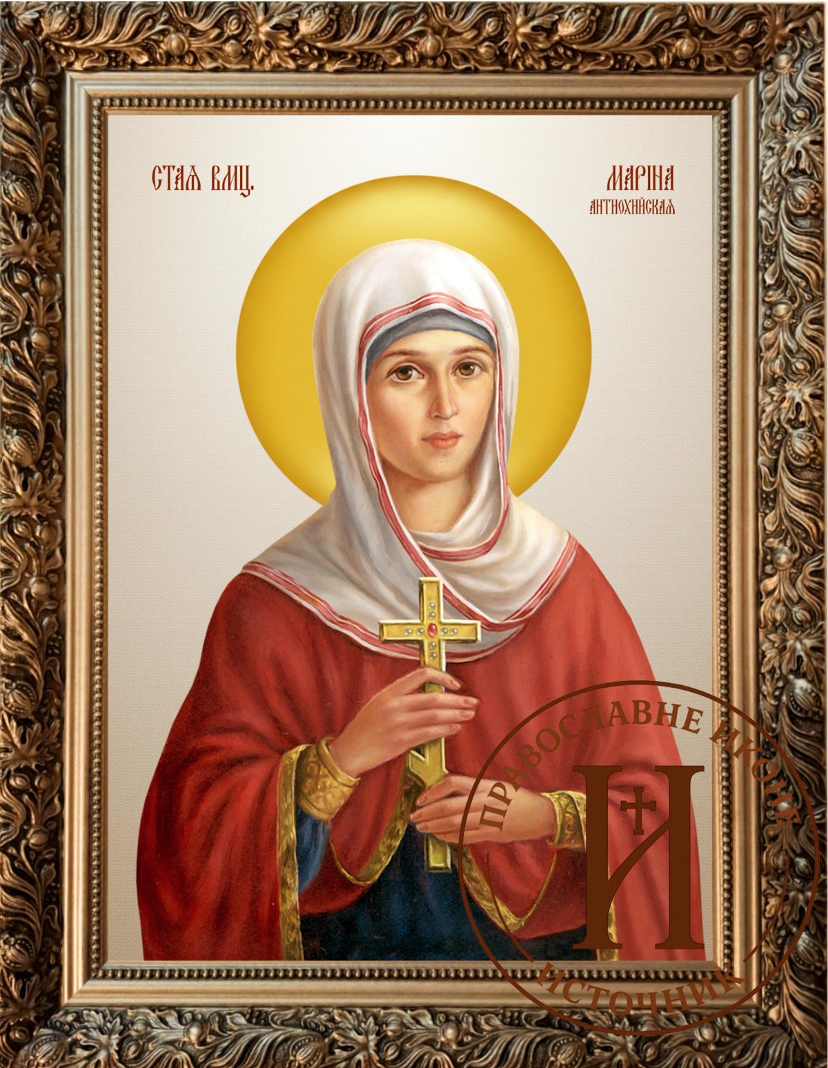 Света Марина - Огњена Марија појасна икона