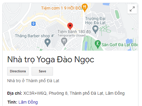 Nhà trọ Yoga Đào Ngọc