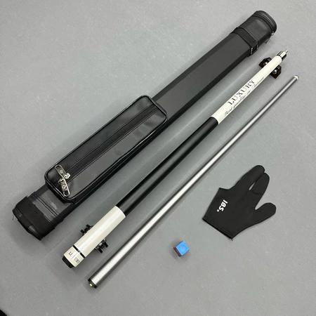 Cơ bida lỗ phủ carbon lõi sợi thuỷ tinh Luxury. (Tặng kèm combo bao da găng tay và lơ)