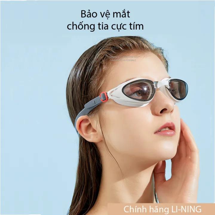 Kính Bơi LI-NING Chống Nước Tuyệt Đối Tặng Nút Tai