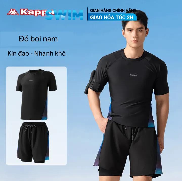 Đồ Bơi Nam Kappa Cộc Tay Kín Đáo Nhanh Khô Bộ Bơi Nam Đồ Bơi Cho Nam Quần Áo Bơi Nam Bộ Bơi Cho Nam Áo Bơi Nam Quần 2 L