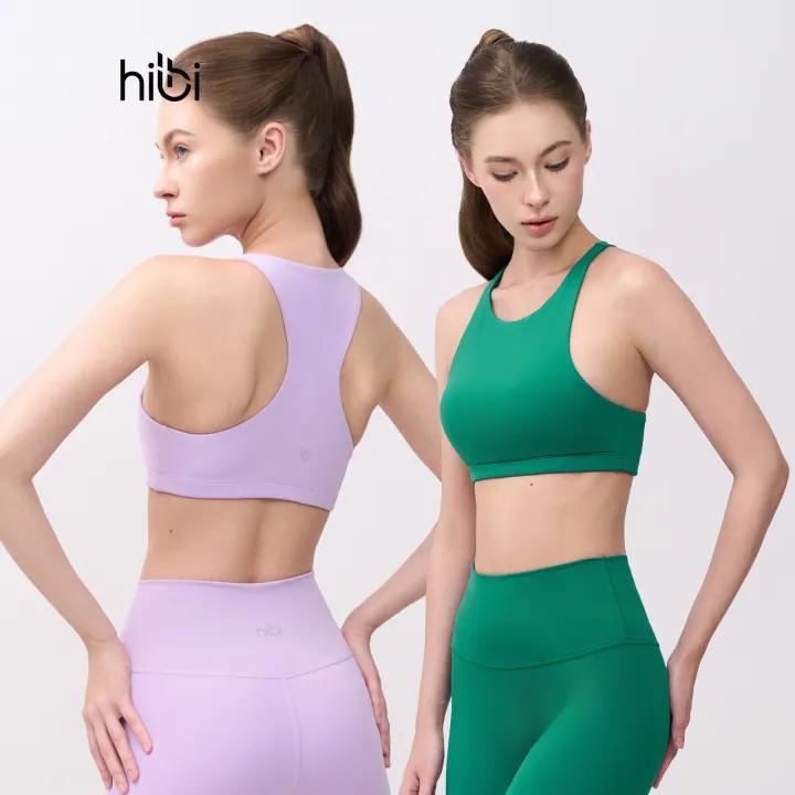 Áo Bra Tập Yoga Gym Hibi Sports BA518 Kiểu Cổ Yếm, Kèm Mút Ngực