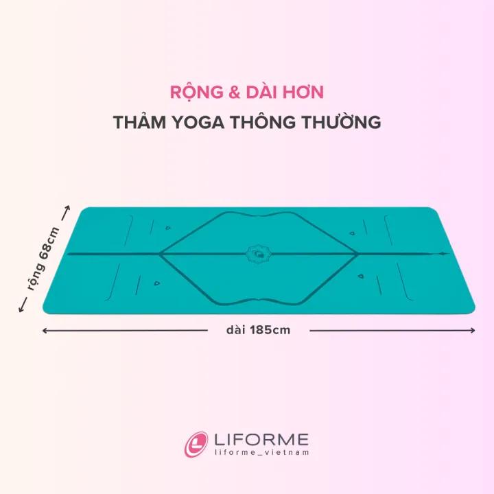 Thảm tập yoga Liforme Classic 4.2mm - Aqua Teal