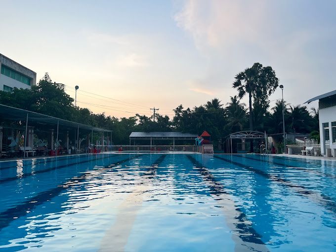 Tinh Bien town swimming pool