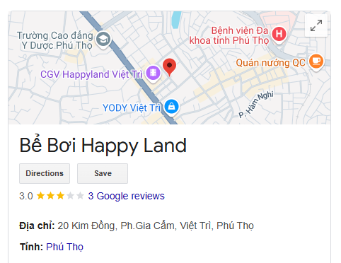 Bể Bơi Happy Land