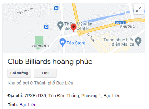 Club Billiards hoàng phúc