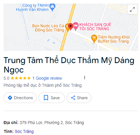 Trung Tâm Thể Dục Thẩm Mỹ Dáng Ngọc