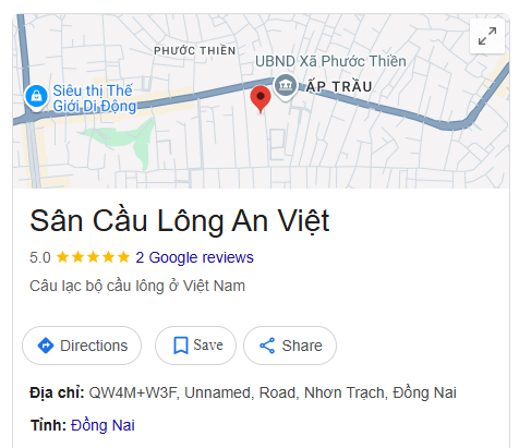 Sân Cầu Lông An Việt