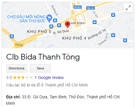 Clb Bida Thanh Tòng