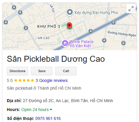 Sân Pickleball Dương Cao