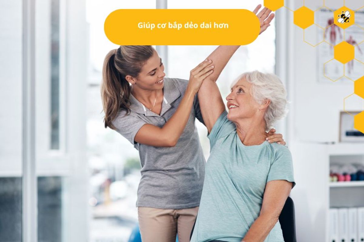 Giúp cơ bắp dẻo dai hơn