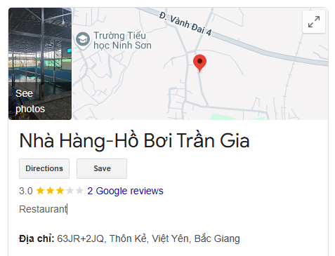 Nhà Hàng-Hồ Bơi Trần Gia