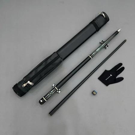 Cơ Bida Líp Phủ Carbon Ren Uniloc Cao Cấp - Gậy Bi a Líp 11.5mm Chính Hãng [Combo Bao+Cơ+Găng+Lơ]