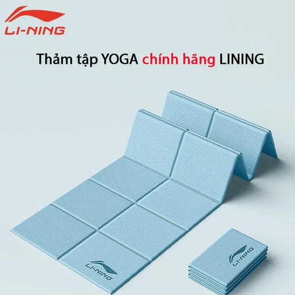 Thảm tập YOGA chính hãng LINING LJSP466, êm, chống trơn chượt, thân thiện với môi trường