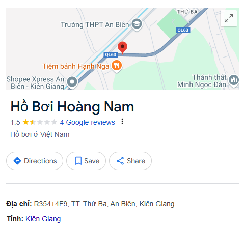 Hồ Bơi Hoàng Nam