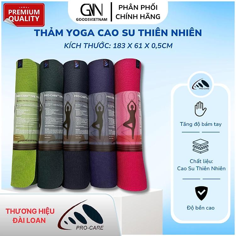 Thảm Yoga Chống Trượt Cao Su Thiên Nhiên PRO-CARE