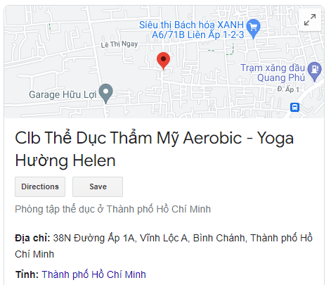 Clb Thể Dục Thẩm Mỹ Aerobic - Yoga Hường Helen