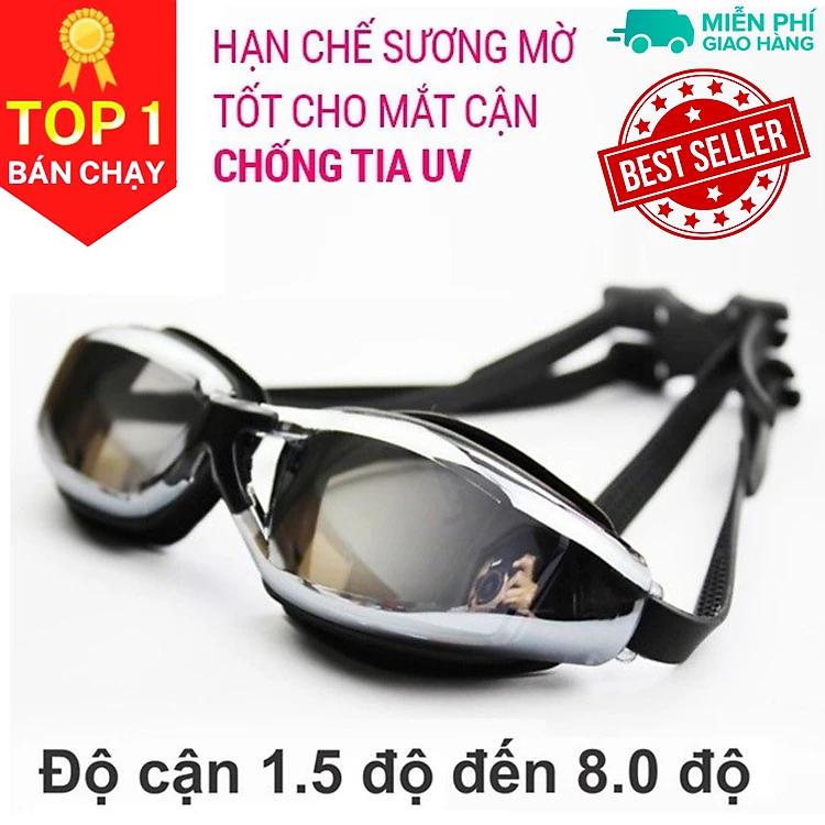 Kính bơi cận dododios đủ độ cận từ 2 độ tới 7 độ chất liệu PC chống nước , chống tia UV , Chống sương mù , bảo vệ mắt