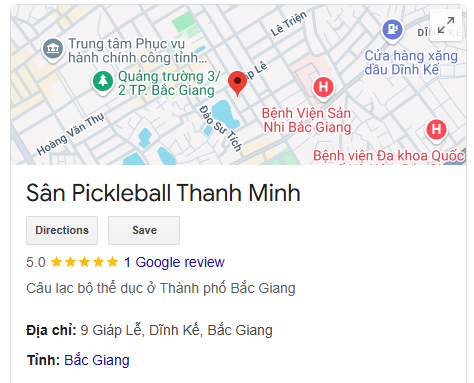 Sân Pickleball Thanh Minh