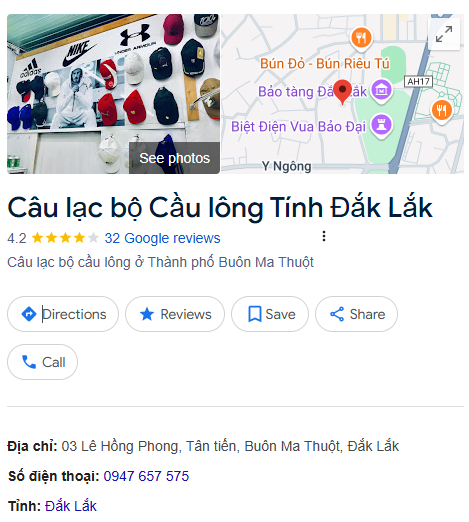 Câu lạc bộ Cầu lông Tính Đắk Lắk