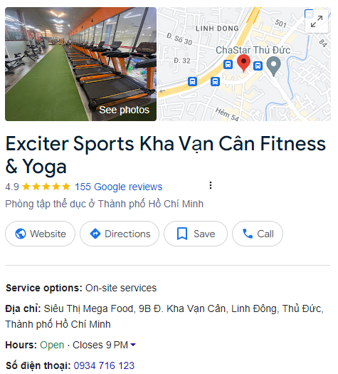 Exciter Sports Kha Vạn Cân Fitness & Yoga