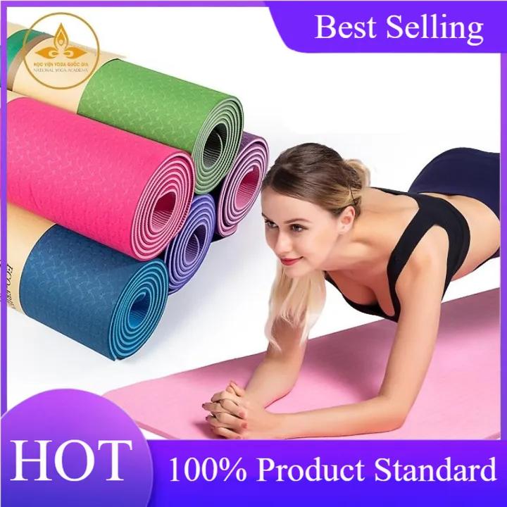 Thảm Tập Yoga, Gym TPE 2 Lớp Chống Trượt - Thảm tập Yoga/ Gym TPE 2 LỚP Cao Su Non Dày Cao Cấp