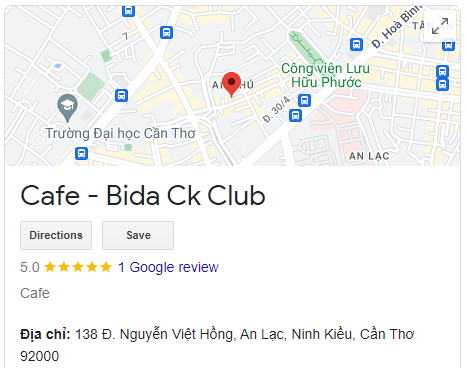 Cafe - Bida Ck Club