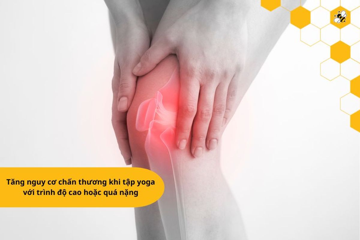 Tăng nguy cơ chấn thương khi tập yoga với trình độ cao hoặc quá nặng