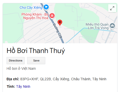 Hồ Bơi Thanh Thuý