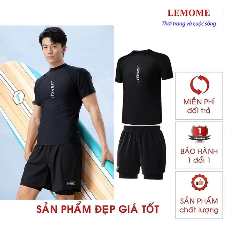 Đồ bơi nam thời trang cao cấp, quần áo nam chạy bộ, tập gym quần 2 lớp đi biển size lớn L - 4XL