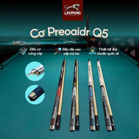 CƠ PREOAIDR Q5 - CƠ BIDA THÁO RỜI TIỆN LỢI - ĐẠT CHUẨN CHỐNG CONG VÊNH - LEOPARD BILLIARDS
