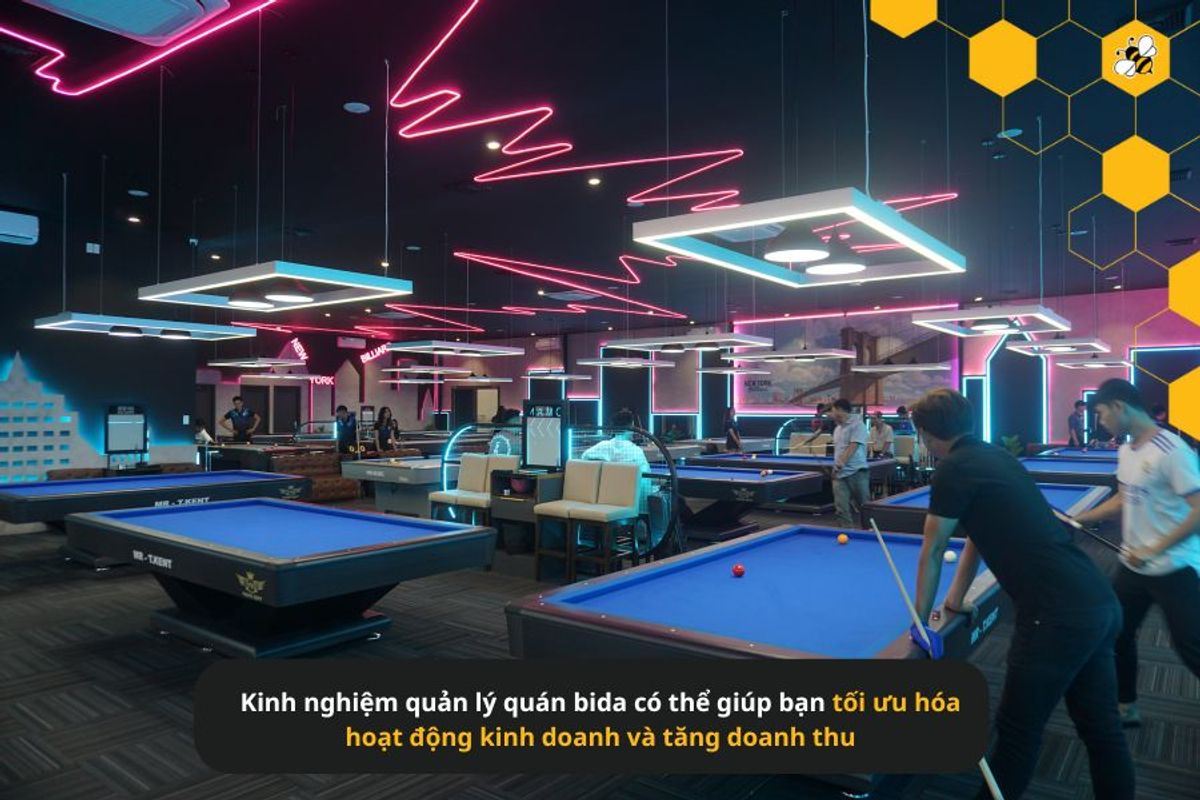 Kinh nghiệm quản lý quán bida có thể giúp bạn tối ưu hóa hoạt động kinh doanh và tăng doanh thu