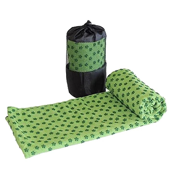 Khăn trải thảm yoga hạt silicon nổi DNS12 (Xanh lá)
