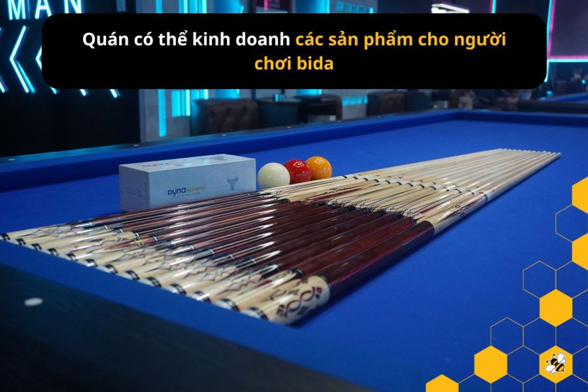 Kinh doanh các sản phẩm dành cho người chơi bida