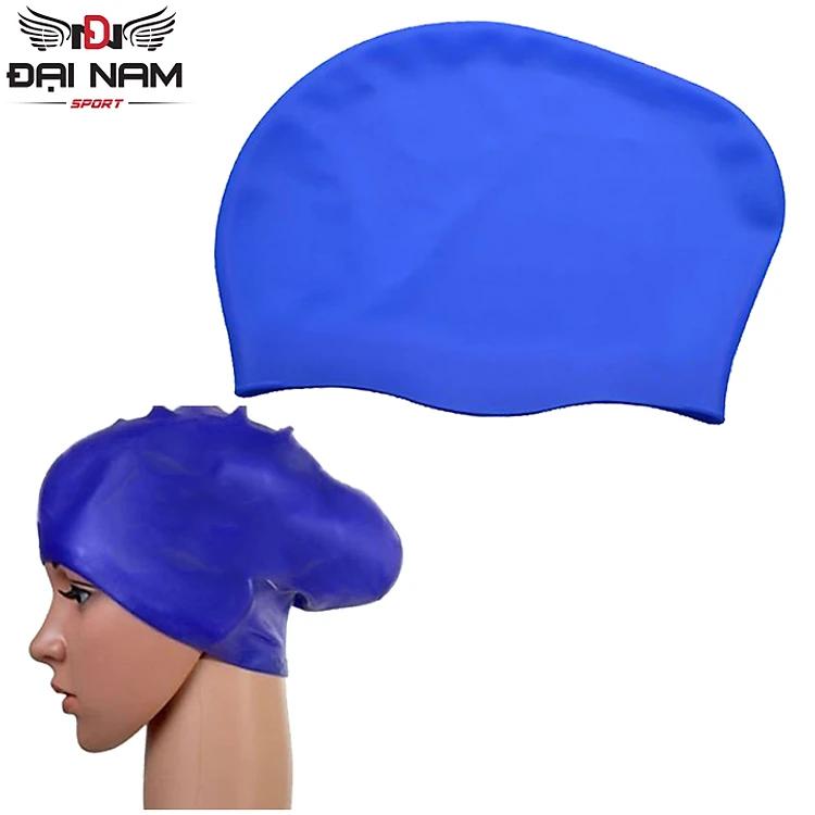 Mũ Bơi Người Lớn,Nón Bơi Cho Nữ Tóc Dài Chất Liệu 100% Silicon Co giãn,Chống Nước,Thoải Mái Đại Nam Sport