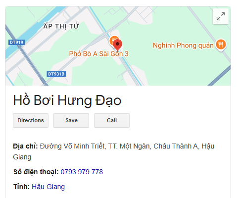 Hồ Bơi Hưng Đạo